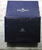 Baume & Mercier vintage watch box leather blu